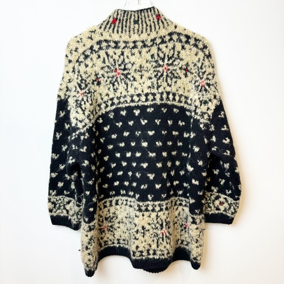 Handknit for Jones New York | 90's Vintage Wool Mohair Pullover - Picture 4 of 6
